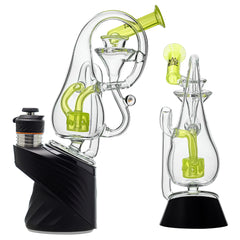US COLOR Glass Puffco Peak Attachment Recycler with Encased Opal
