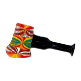 COLORFUL STARBURST AXE GLASS PIPE
