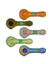 COLORFUL TEXTURED HANDMADE GLASS PIPE COLLECTION | California Warehouse