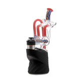 Wigwag Glass Puffco Peak Attachment Glass Recycler with Encased Opal
