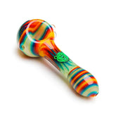 EXTENDED WIGWAG SPOON PIPE WITH BEAR EMBLEM