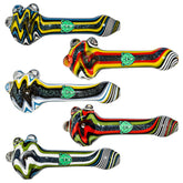 5' Wigwag Glass Spoon Handpipe | California Warehouse