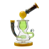HEADY WIGWAG KLEIN RECYCLER WITH ENCASED OPAL in Stock | CALIFORNIA WAREHOUSE