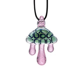 CLOUD INSPIRED GLASS PENDANT NECKLACE