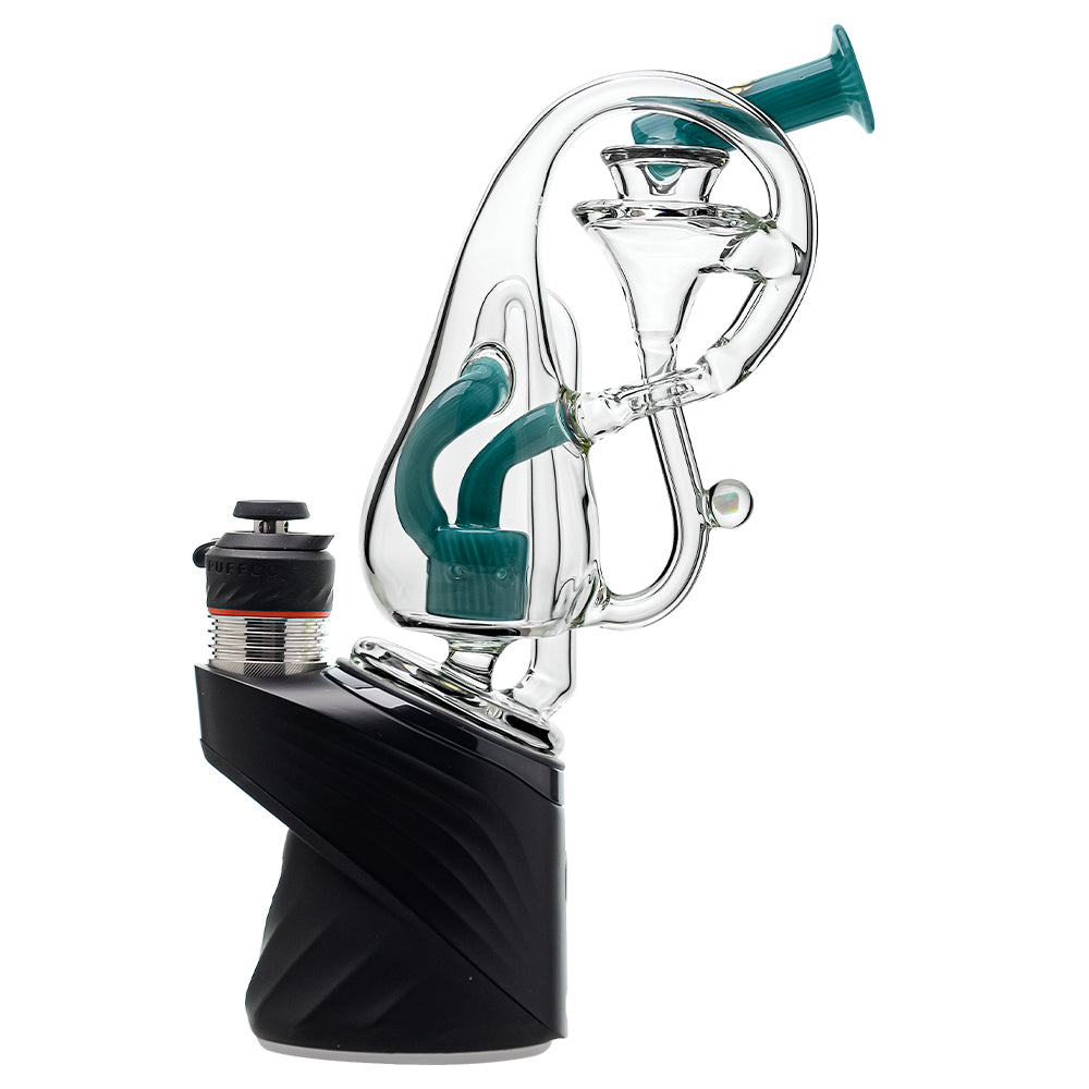 US COLOR Glass Puffco Peak Attachment Recycler with Encased Opal