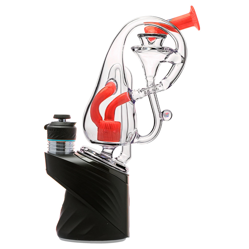 US COLOR Glass Puffco Peak Attachment Recycler with Encased Opal