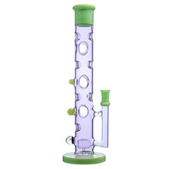 Calibear 14inch glass water pipe with FOL perc and facet opal