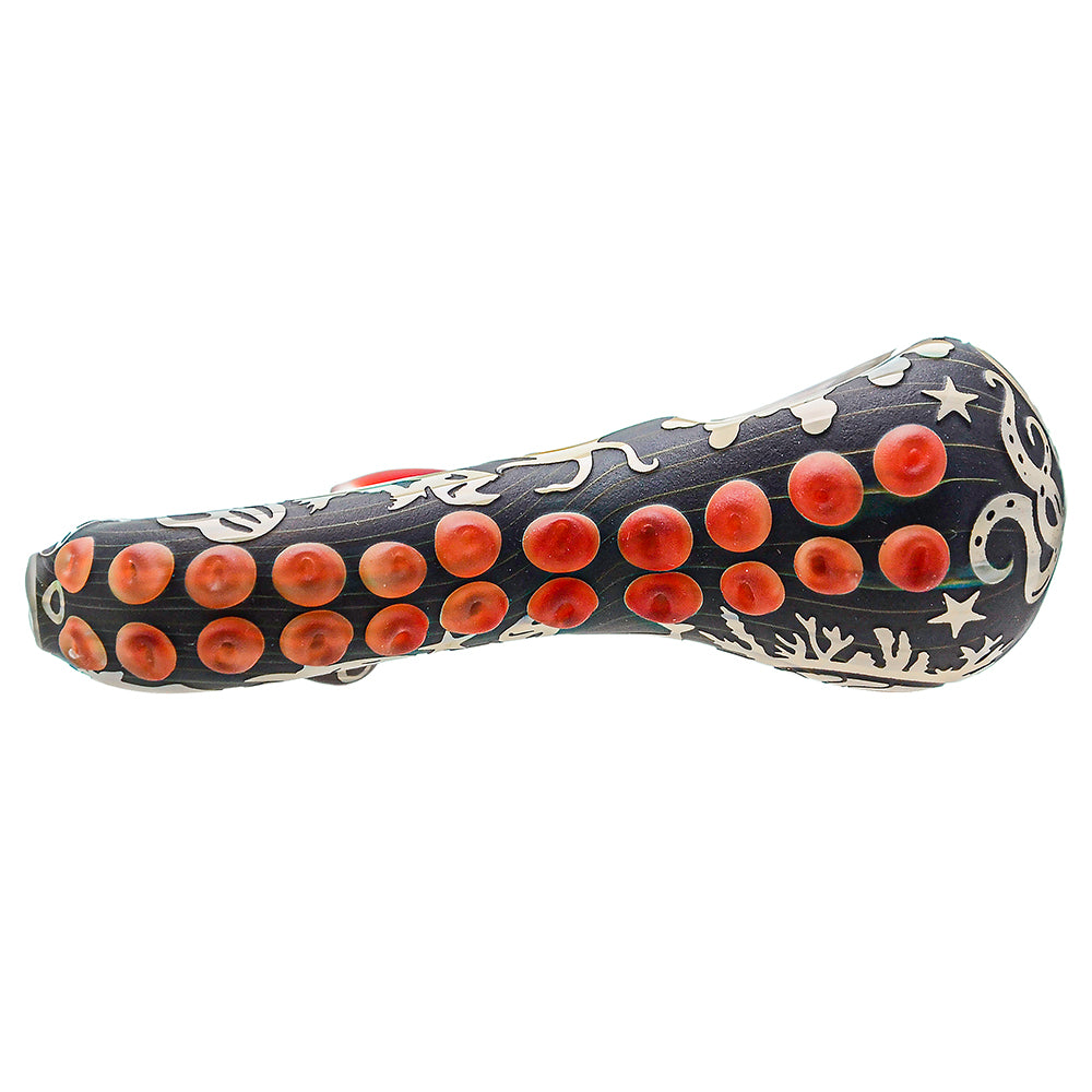 Deep Sandblasted Creative Octopus foot design hand pipe