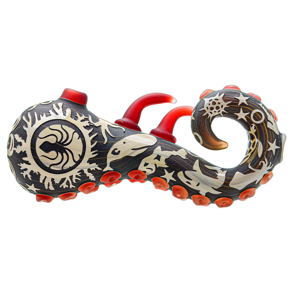 Deep Sandblasted Creative Octopus foot design hand pipe