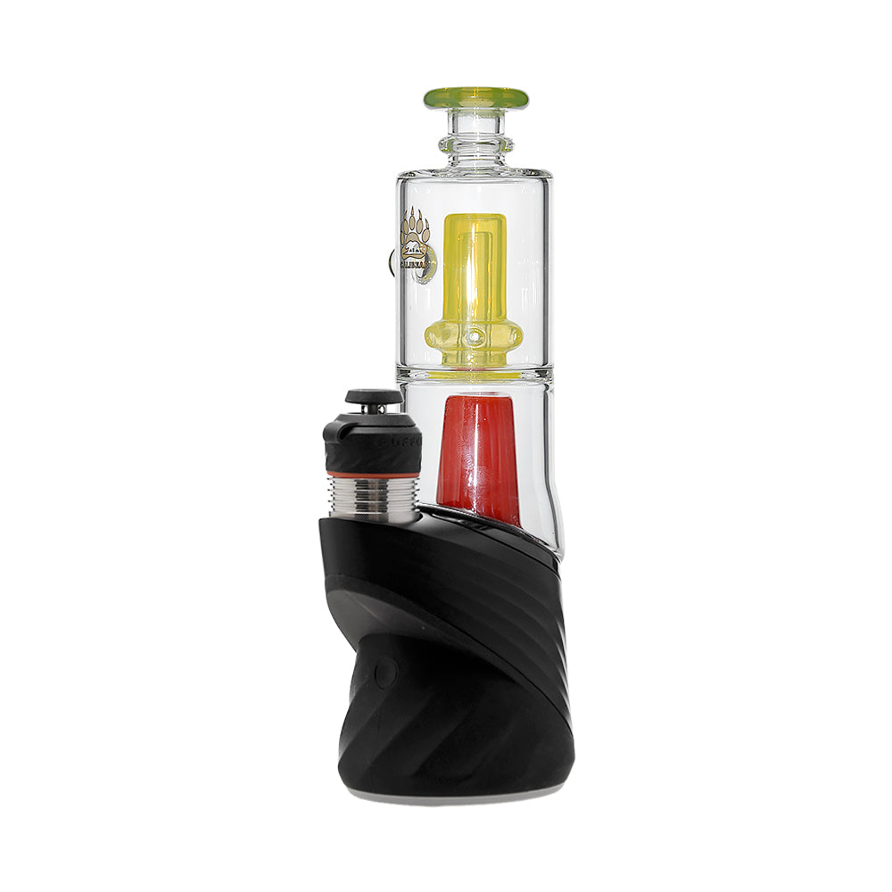 US color Glass Puffco Peak Attachment with Encased Opal