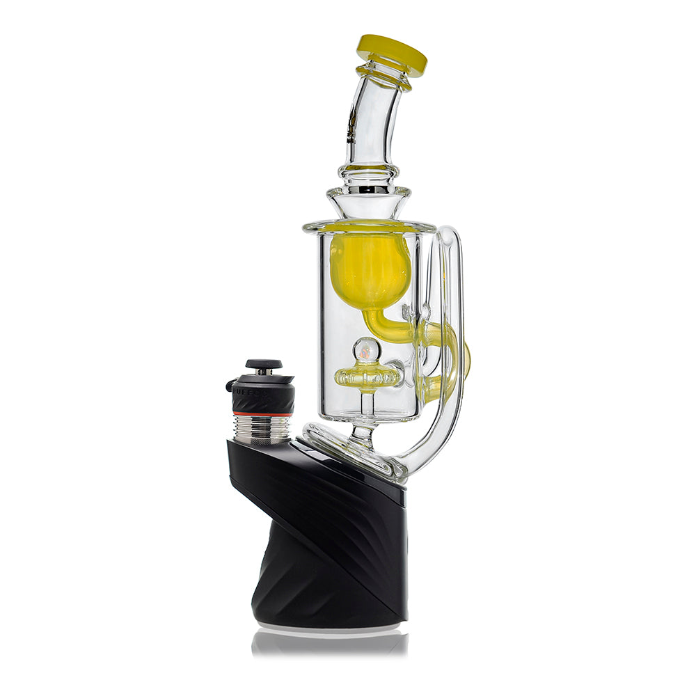 Klein Recycler Glass Attachment with Opal for Puffco Peak OG & Pro | Calibear