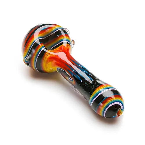 EXTENDED WIGWAG SPOON PIPE WITH BEAR EMBLEM