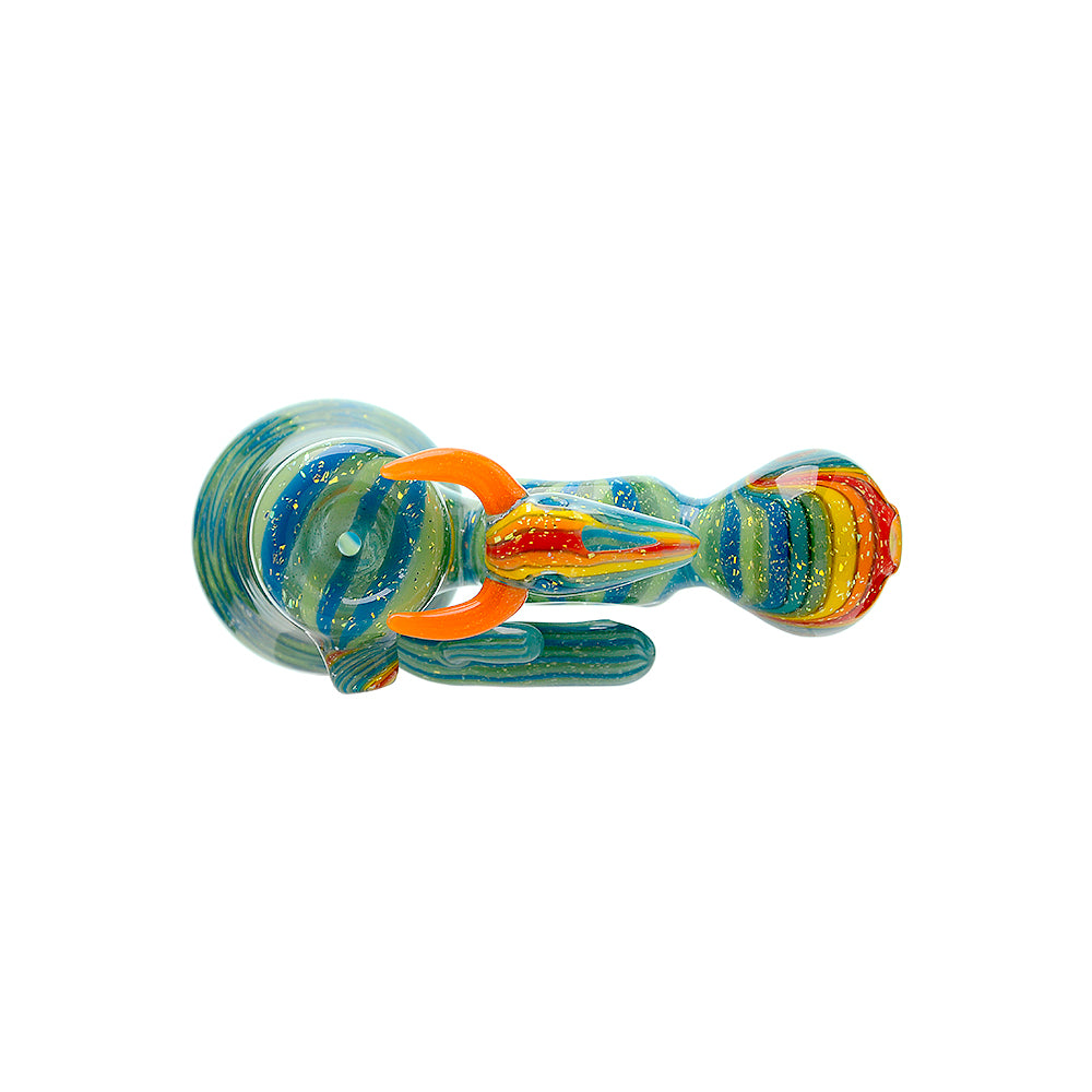 Calibear Heady Cactus Hand pipes with Ox Skull