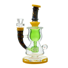 CURVY TORUS Glass Dab rigs with Wigwag Colors | CALIFORNIA WAREHOUSE