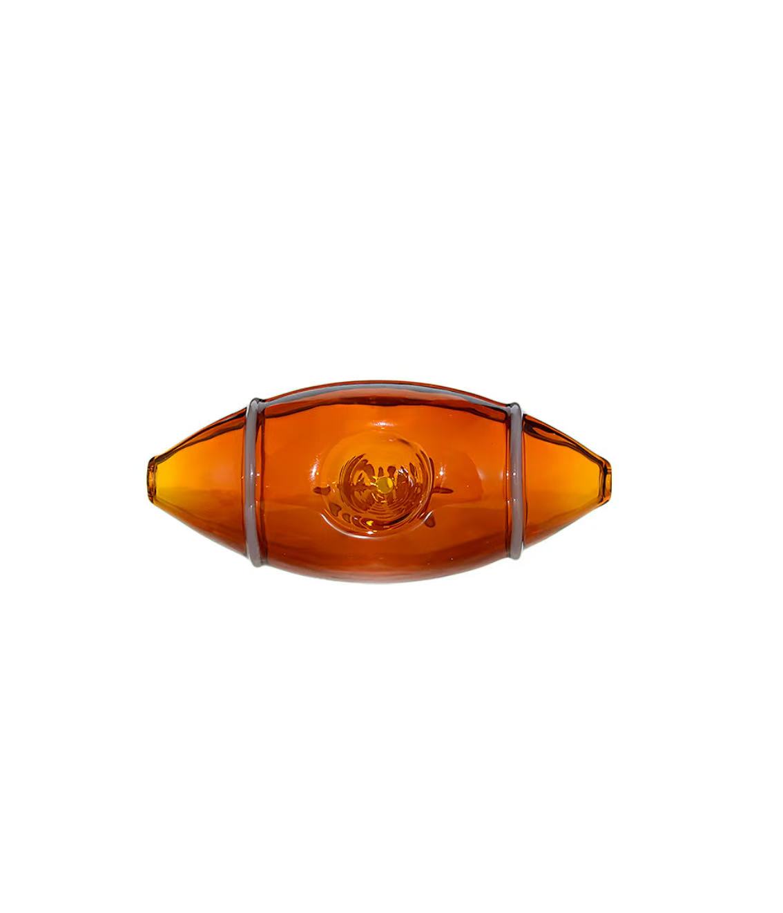 HANDMADE GLASS FISHBONE SPOON PIPE | CALIFORNIA WAREHOUSE