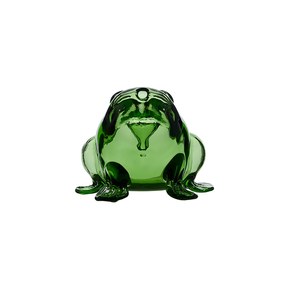 CLASS GREEN FROG HAND PIPE GLASS DRY PIPES | CALIFORNIA WAREHOUSE