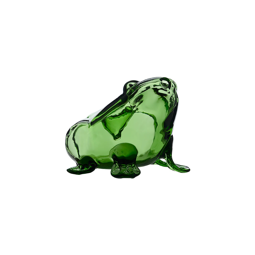 CLASS GREEN FROG HAND PIPE GLASS DRY PIPES | CALIFORNIA WAREHOUSE