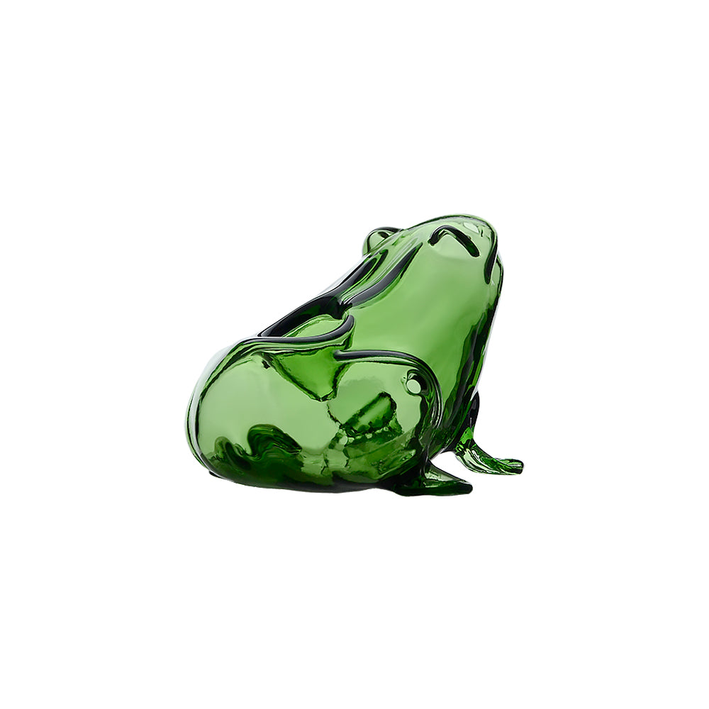 CLASS GREEN FROG HAND PIPE GLASS DRY PIPES | CALIFORNIA WAREHOUSE