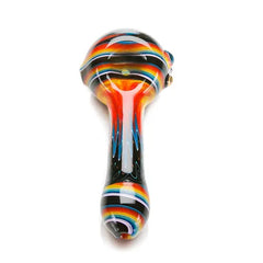 EXTENDED WIGWAG SPOON PIPE WITH BEAR EMBLEM