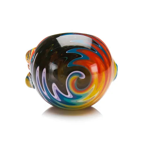 EXTENDED WIGWAG SPOON PIPE WITH BEAR EMBLEM