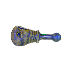 SPECKLED HEAD SPOON PIPE WITH SLIM HANDLE