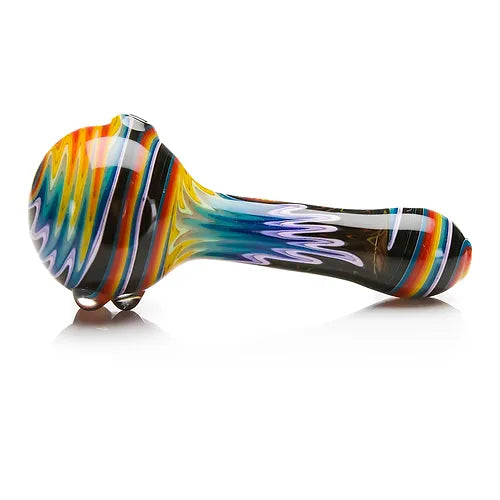 EXTENDED WIGWAG SPOON PIPE WITH BEAR EMBLEM