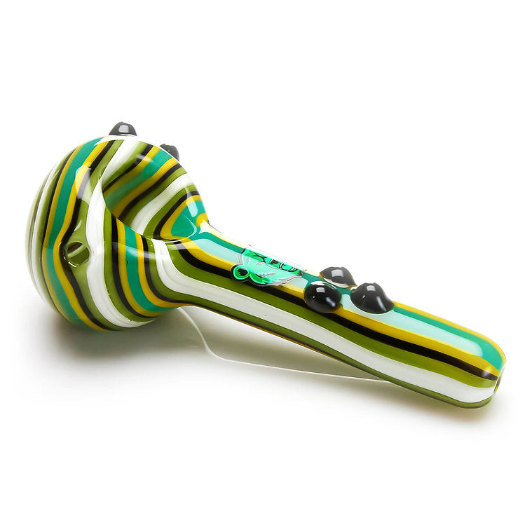 Tri Dot Wag Spoon Dry Hand Pipes | CALIFORNIA WAREHOUSE