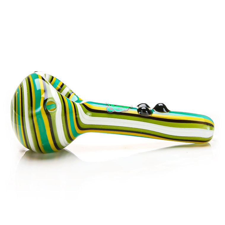 Tri Dot Wag Spoon Dry Hand Pipes | CALIFORNIA WAREHOUSE