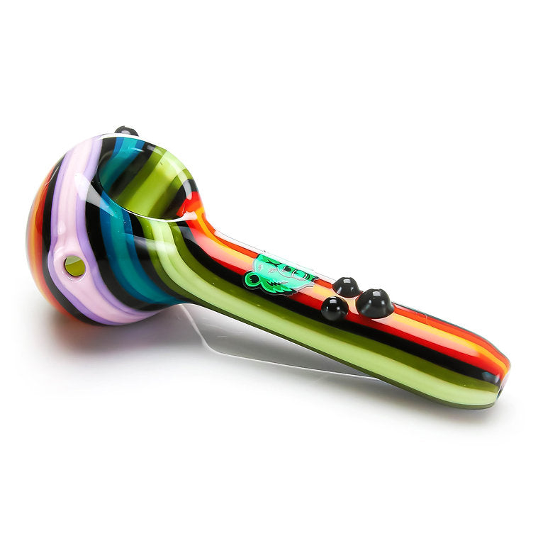 Tri Dot Wag Spoon Dry Hand Pipes | CALIFORNIA WAREHOUSE