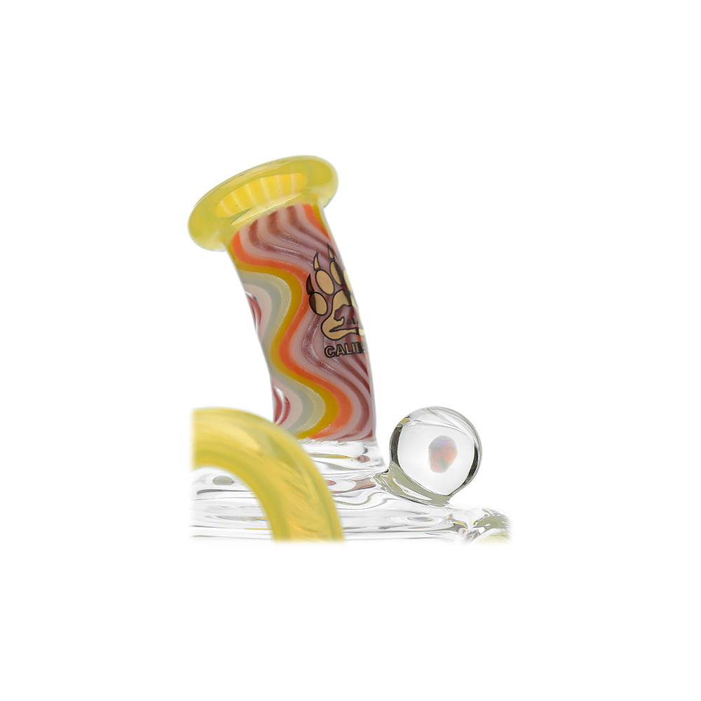 Wigwag Glass Puffco Peak Attachment Glass Recycler with Encased Opal