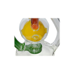 (SOLD BY CARTON) CALIBEAR US color Slitted Perc dab rig recycler with encased opal