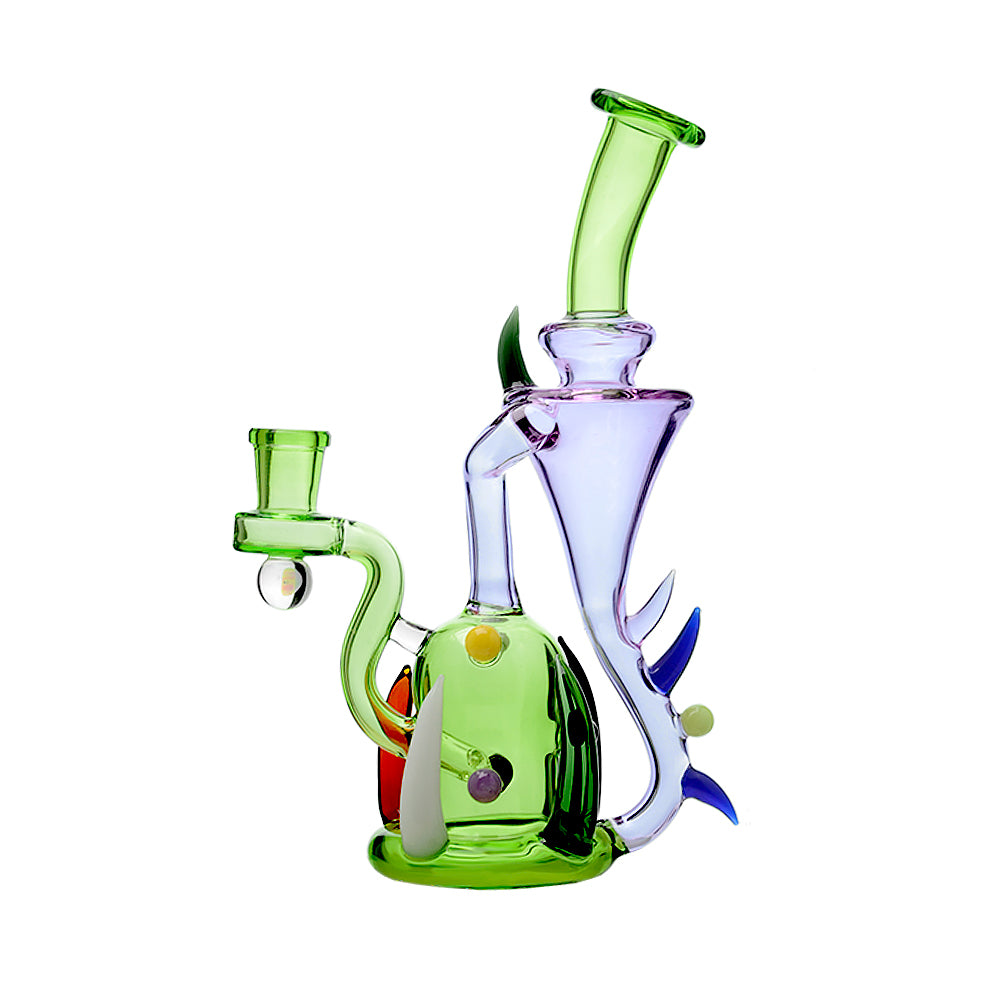 Calibear Monster Alien 8" Incycler Dab Rig with Encased Opal (Sold by Carton)