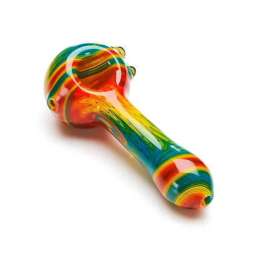 EXTENDED WIGWAG SPOON PIPE WITH BEAR EMBLEM