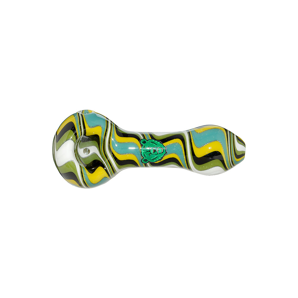 HAND-BLOWN WIGWAG SPOON PIPE