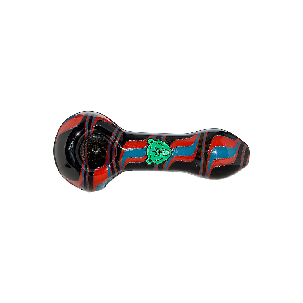 HAND-BLOWN WIGWAG SPOON PIPE