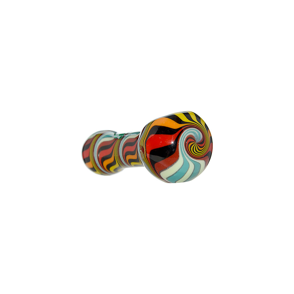 HAND-BLOWN WIGWAG SPOON PIPE
