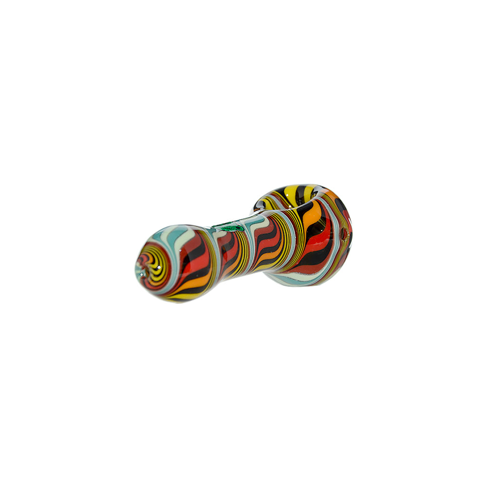 HAND-BLOWN WIGWAG SPOON PIPE