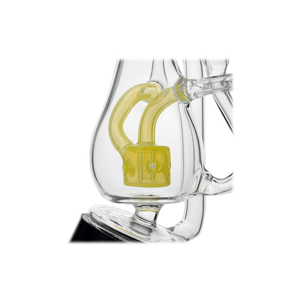US COLOR Glass Puffco Peak Attachment Recycler with Encased Opal