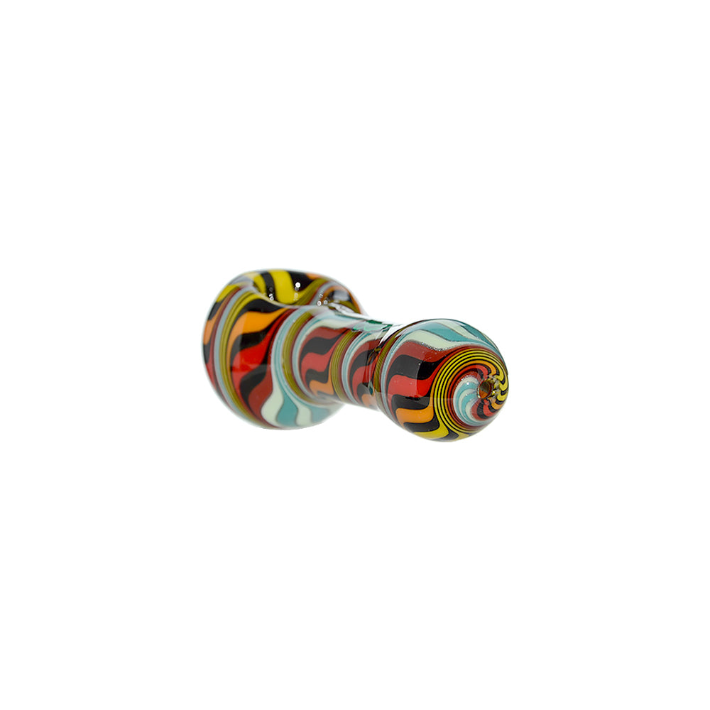 HAND-BLOWN WIGWAG SPOON PIPE