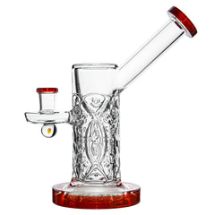 CALIBEAR US color thick glass wall perc dab rig with encased opal