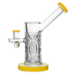 CALIBEAR US color thick glass wall perc dab rig with encased opal