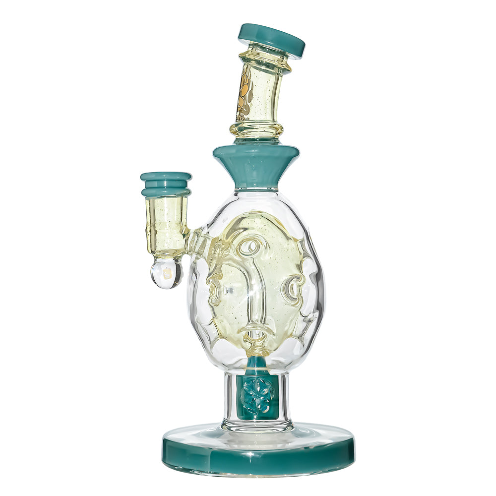 US Colored Glass Fab Egg Dab Rigs With opal