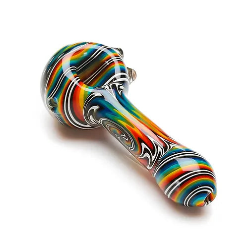 EXTENDED WIGWAG SPOON PIPE WITH BEAR EMBLEM
