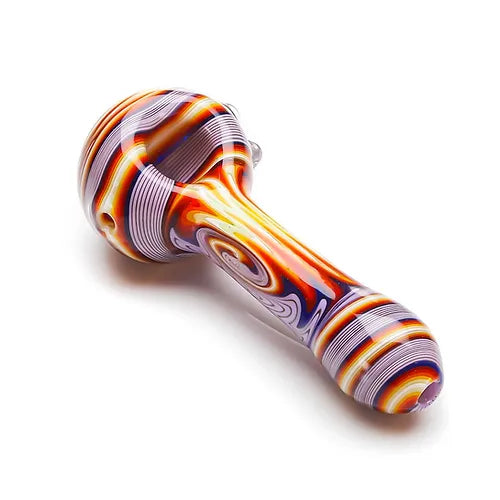 EXTENDED WIGWAG SPOON PIPE WITH BEAR EMBLEM