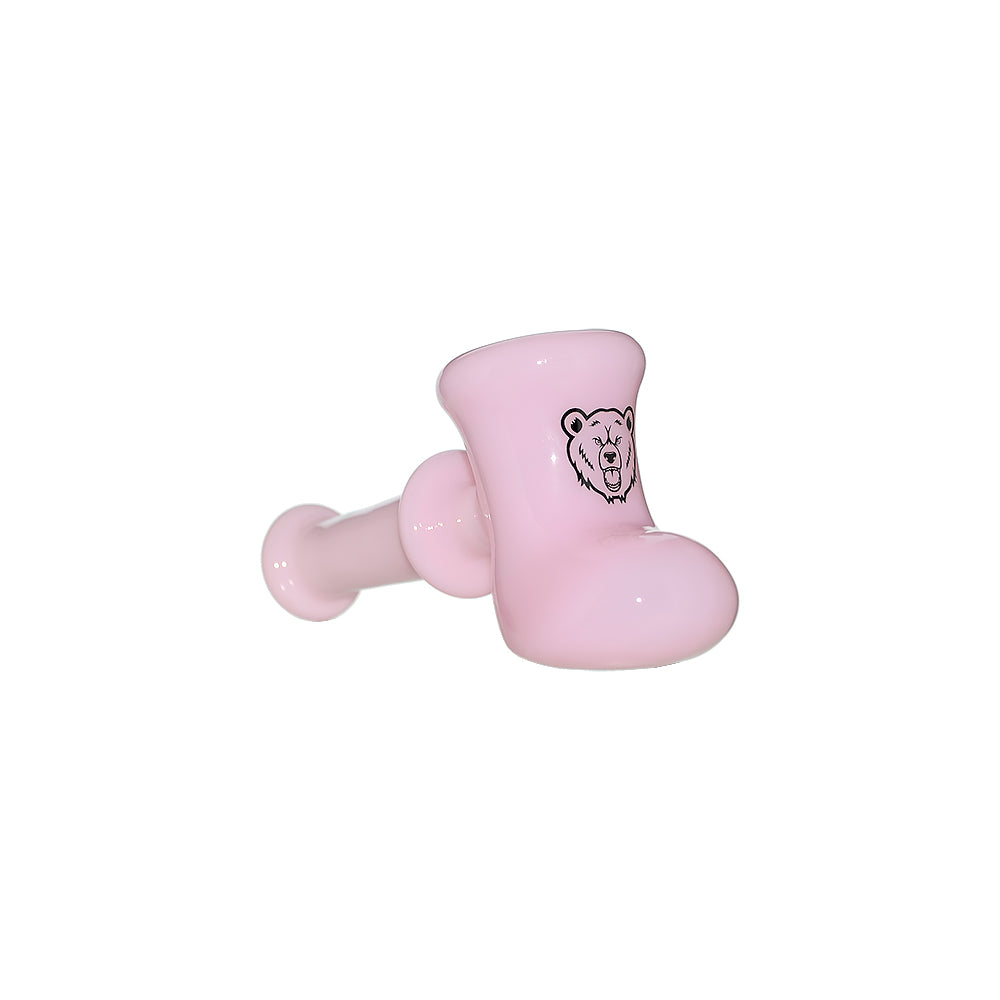 HAND-BLOWN GLASS BOOT SPOON PIPE