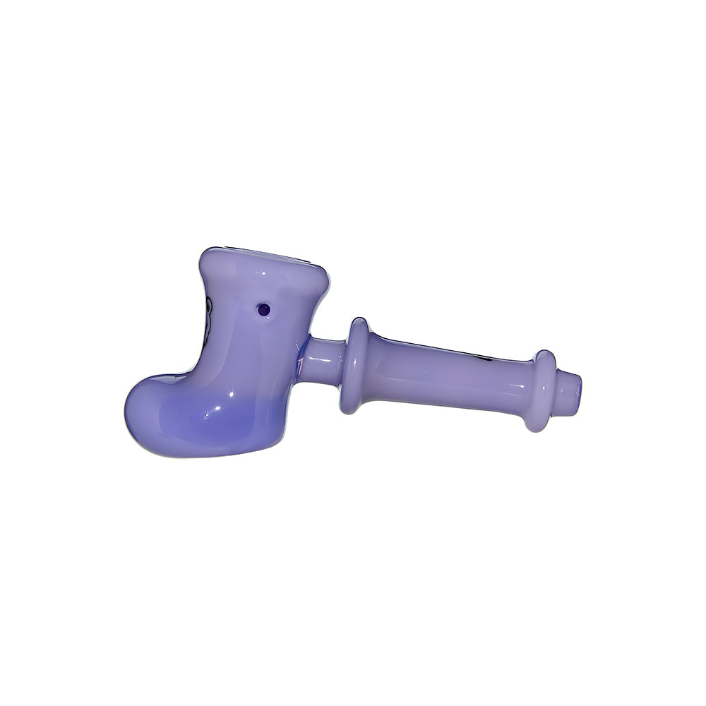 HAND-BLOWN GLASS BOOT SPOON PIPE