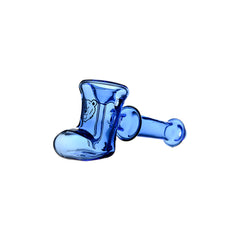 HAND-BLOWN GLASS BOOT SPOON PIPE