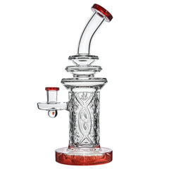 New US Colored Thick Glass Dab Rigs with WALL perc and encased opal