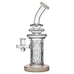 New US Colored Thick Glass Dab Rigs with WALL perc and encased opal