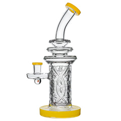 New US Colored Thick Glass Dab Rigs with WALL perc and encased opal